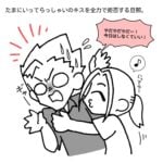 【キスを全力で拒否する旦那】